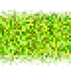 Green colorful square mosaic vector background design