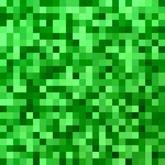 Green color square mosaic vector background design
