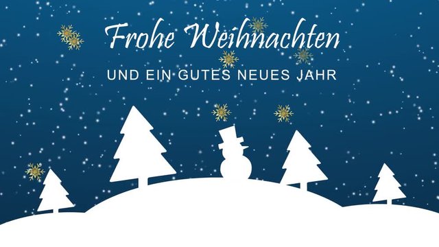 Weihnachten - Zauberhafter Winterwald (Blau)