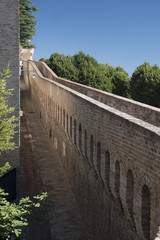 Corinaldo (Marches, Italy) at morning