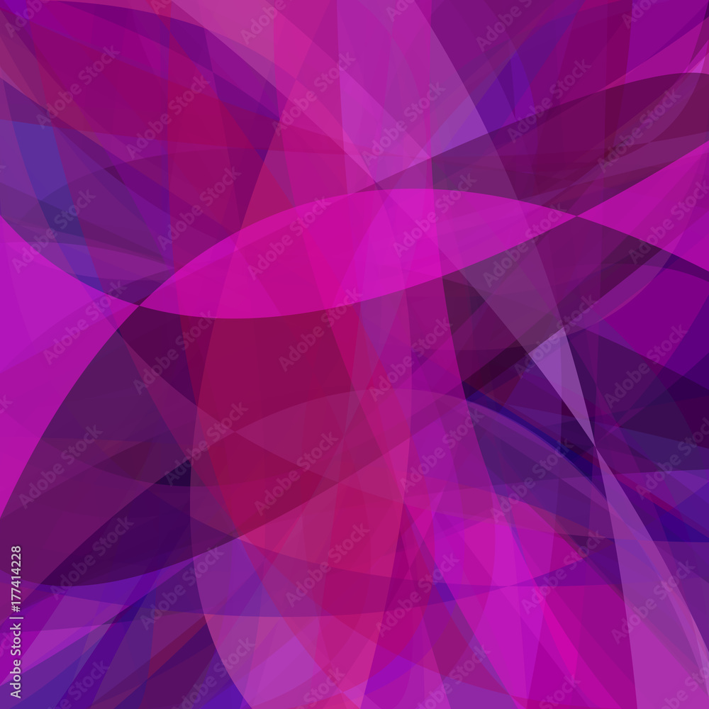 Poster purple abstract vector background from dynamic curves