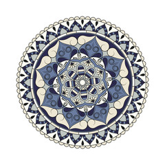 Flower Mandalas. Vintage decorative elements. Oriental pattern, vector illustration. Islam, Arabic, Indian, turkish, pakistan, chinese, ottoman motifs