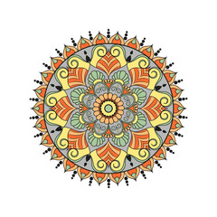 Flower Mandalas. Vintage decorative elements. Oriental pattern, vector illustration. Islam, Arabic, Indian, turkish, pakistan, chinese, ottoman motifs