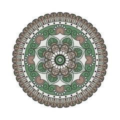 Flower Mandalas. Vintage decorative elements. Oriental pattern, vector illustration. Islam, Arabic, Indian, turkish, pakistan, chinese, ottoman motifs