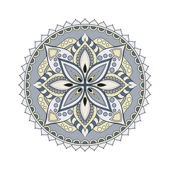 Flower Mandalas. Vintage decorative elements. Oriental pattern, vector illustration. Islam, Arabic, Indian, turkish, pakistan, chinese, ottoman motifs