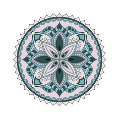 Flower Mandalas. Vintage decorative elements. Oriental pattern, vector illustration. Islam, Arabic, Indian, turkish, pakistan, chinese, ottoman motifs