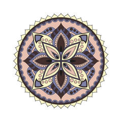 Flower Mandalas. Vintage decorative elements. Oriental pattern, vector illustration. Islam, Arabic, Indian, turkish, pakistan, chinese, ottoman motifs
