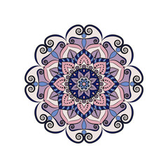 Flower Mandalas. Vintage decorative elements. Oriental pattern, vector illustration. Islam, Arabic, Indian, turkish, pakistan, chinese, ottoman motifs