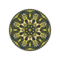 Flower Mandalas. Vintage decorative elements. Oriental pattern, vector illustration. Islam, Arabic, Indian, turkish, pakistan, chinese, ottoman motifs