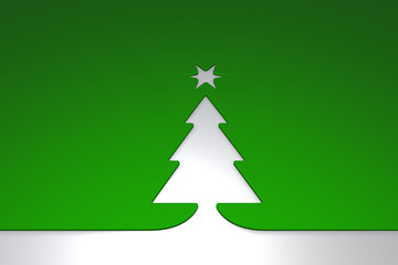 christmas tree - 3d rendering