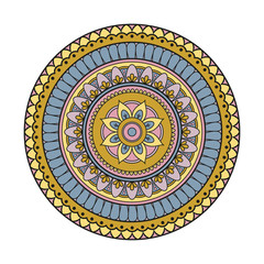 Flower Mandalas. Vintage decorative elements. Oriental pattern, vector illustration. Islam, Arabic, Indian, turkish, pakistan, chinese, ottoman motifs