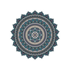 Flower Mandalas. Vintage decorative elements. Oriental pattern, vector illustration. Islam, Arabic, Indian, turkish, pakistan, chinese, ottoman motifs