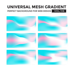 Iridescent colored universal mesh gradient