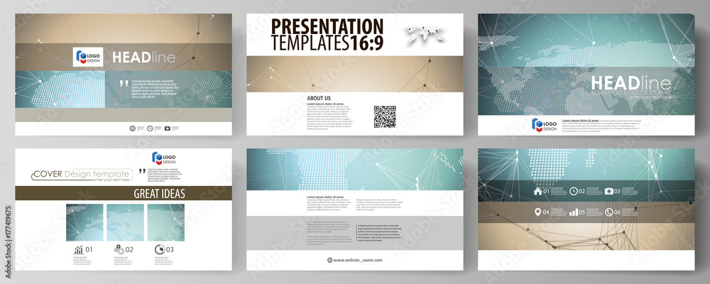 Poster the minimalistic abstract vector illustration of the editable layout of high definition presentation