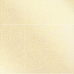 Cotton fabric Vector geometric gold glittering seamless pattern on white background.