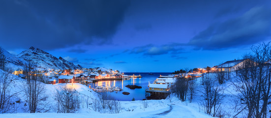 Sorvagen village on Lofoten Islands