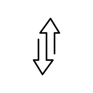 Modern Exchange Line Icon.
