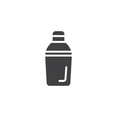 Shaker bottle icon vector, filled flat sign, solid pictogram isolated on white. Symbol, logo illustration.