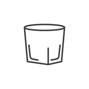 recommend clip art: Vodka shot glass line icon, outline vector sign, linear style pictogram isolated on white. Symbol, logo illustration. Editable stroke