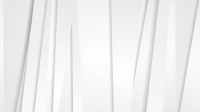 White and grey corporate stripes abstract tech motion design. Seamless looping. Video animation Ultra HD 4K 3840x2160