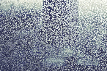shallow frost on the window