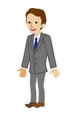 Standing Businessman, full length