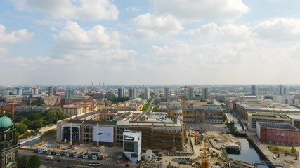 Aerial view of Berlin skyline, Germany