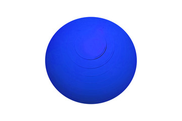Drawing of a rubber ball of a blue color