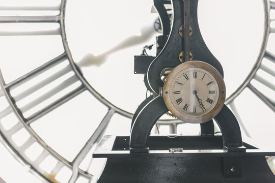 Inner Working Mechanisms and Gears of a Classic Tower Clock