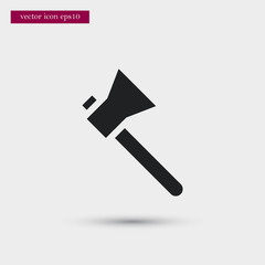 Ax icon simple vector sign