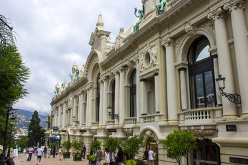 Fototapeta na wymiar The Casino de Monte-Carlo, a gambling and entertainment complex located in the Principality of Monaco a sovereign city-state and microstate