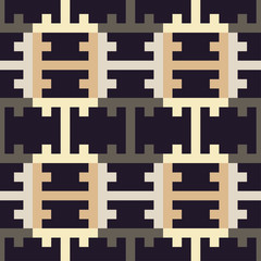 Ethnic boho seamless pattern. Indonesian pattern. Retro motif. Textile rapport.