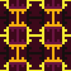 Ethnic boho seamless pattern. Indonesian pattern. Retro motif. Textile rapport.