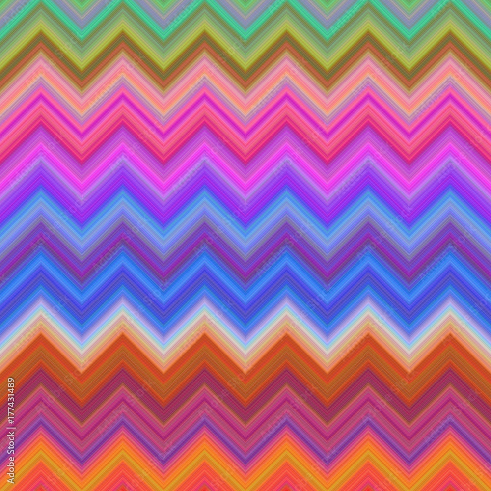 Poster colorful abstract zigzag stripe pattern background design