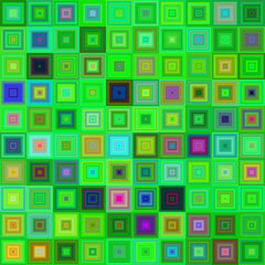 Green color square mosaic vector background design