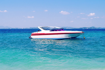 speed boat on the sea