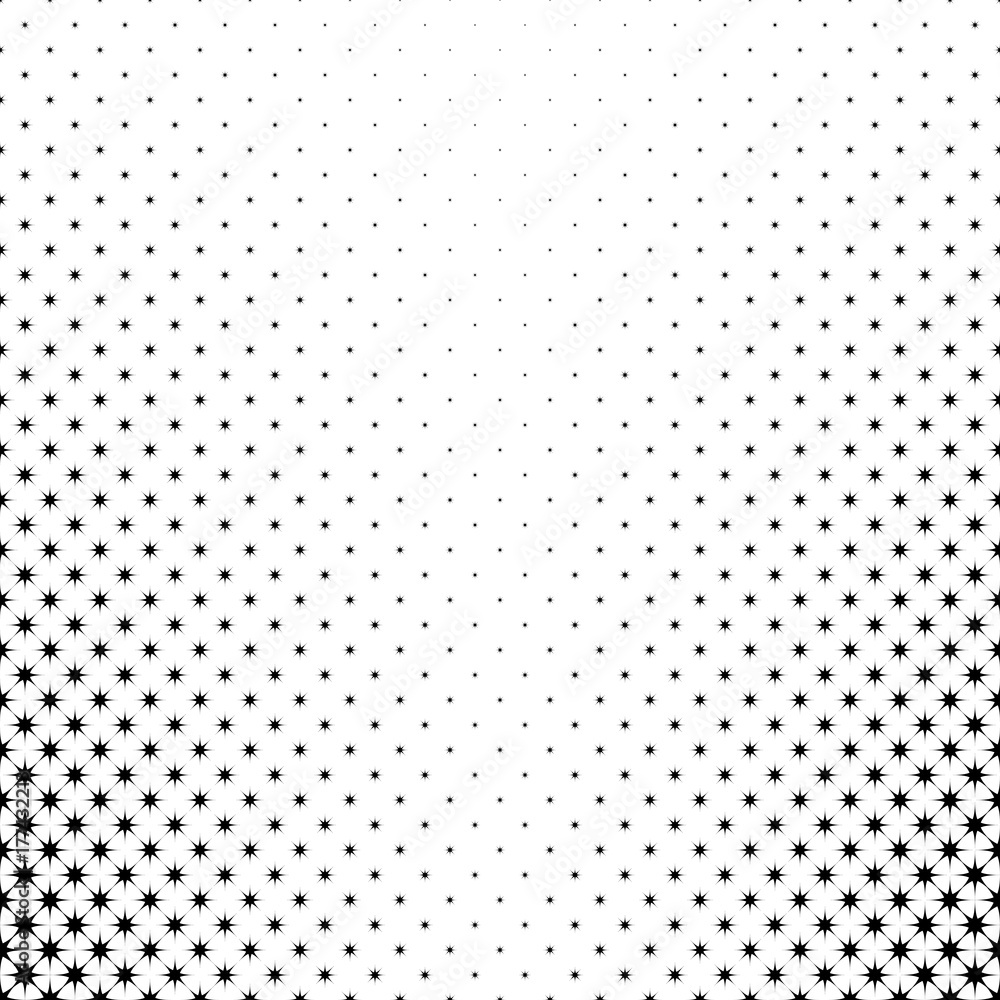 Poster monochrome star pattern - abstract vector background illustration from geometric polygonal shapes