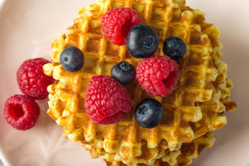waffles with berries