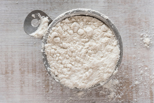 Gluten Free Flour Blend in a Measuring Cup