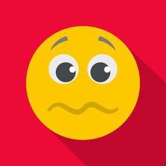 Smile icon vector flat