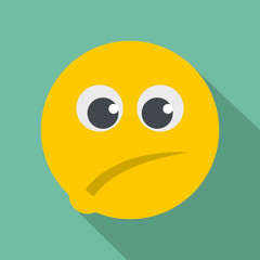 Smile icon vector flat