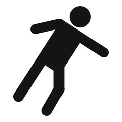 Stick figure stickman icon pictogram vector simple