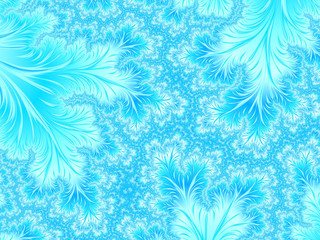  Abstract  White Aqua Blue Branches. Cute nature background
