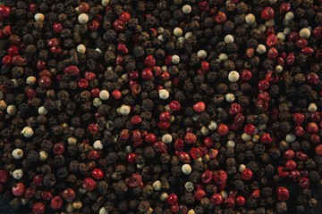 Full frame of black pepper