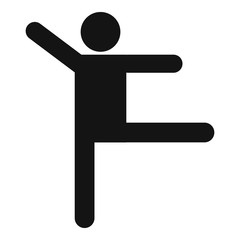 Stick figure stickman icon pictogram vector simple