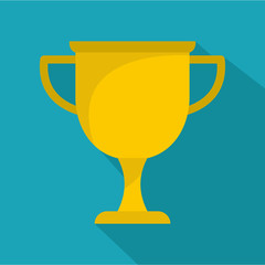 Cup award icon vector flat