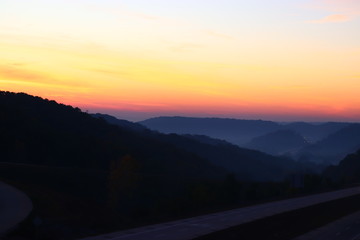Sunrise over the Hills of Jefferson County MO