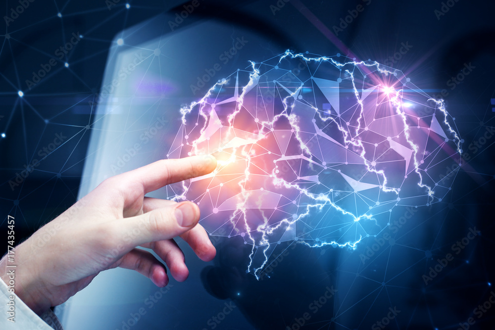 Canvas Prints artificial mind concept