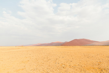 Dunes and desert landscape in Sossusvlei, Namibia
