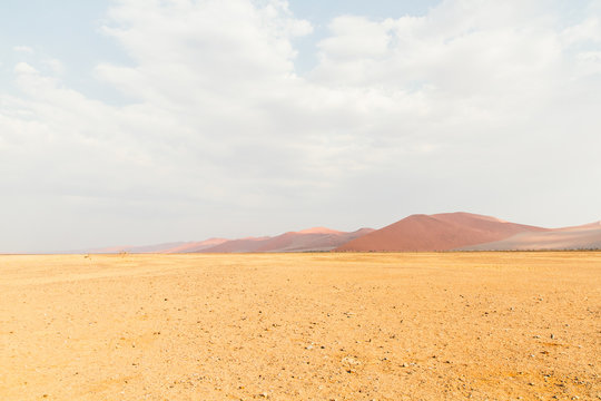 Dunes and desert landscape in Sossusvlei, Namibia